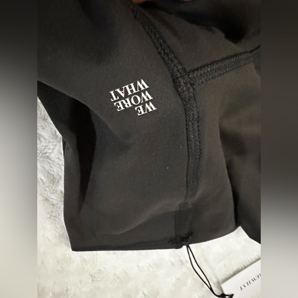 NWT- WeWoreWhat x Revolve Solid Black Biker Shorts - Picture 7 of 11